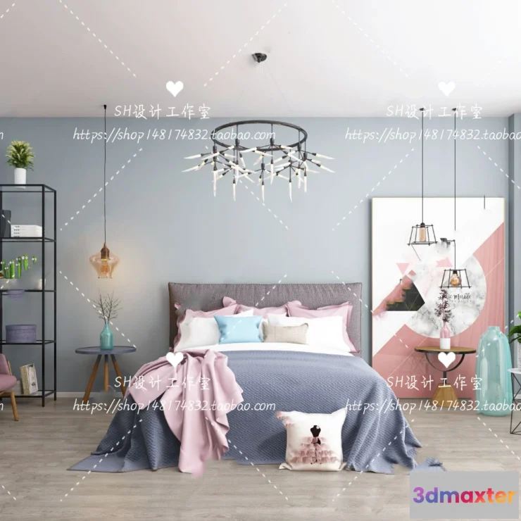 1114282 - BEDROOM 3D SCENES - VRAY RENDER - 395