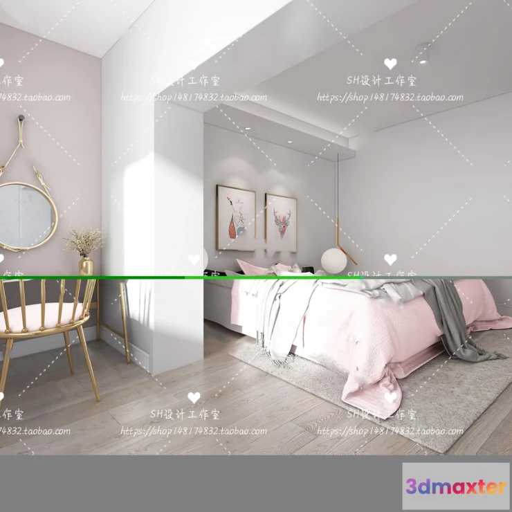 1114292 - BEDROOM 3D SCENES - VRAY RENDER - 400