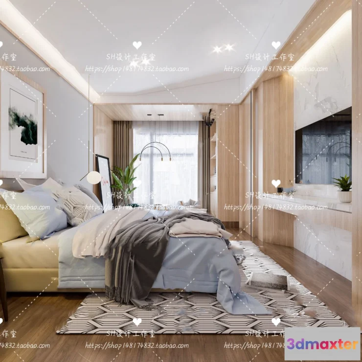 1114294 - BEDROOM 3D SCENES - VRAY RENDER - 401