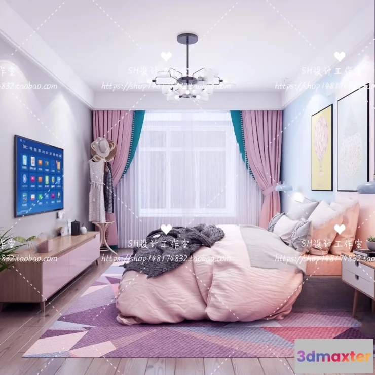 1114312 - BEDROOM 3D SCENES - VRAY RENDER - 410