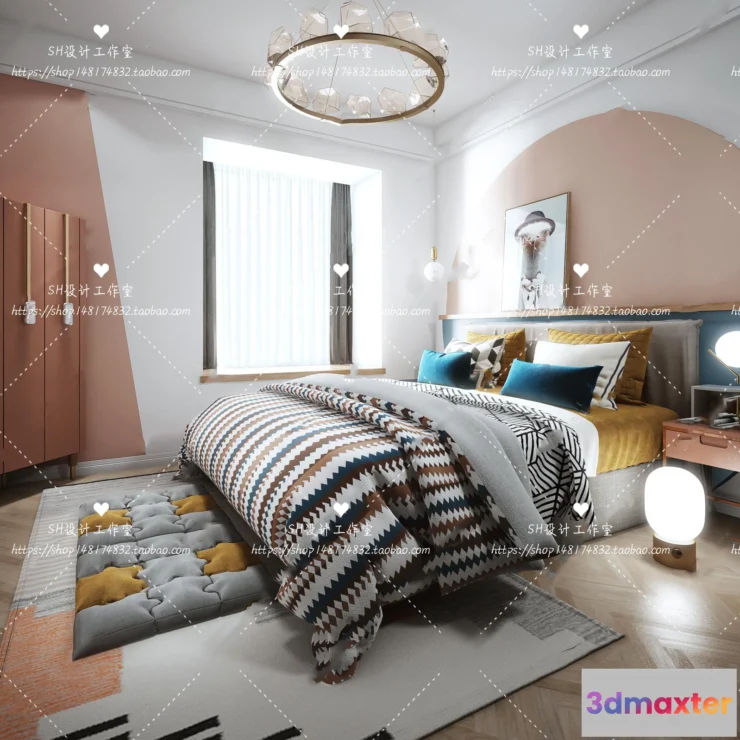 1114320 - BEDROOM 3D SCENES - VRAY RENDER - 414