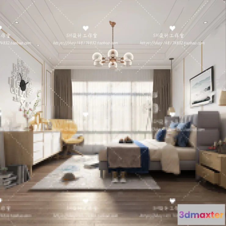 1114322 - BEDROOM 3D SCENES - VRAY RENDER - 415