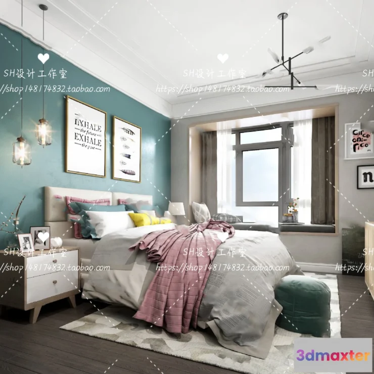 1114326 - BEDROOM 3D SCENES - VRAY RENDER - 417