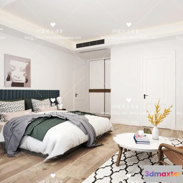 1114346 - BEDROOM 3D SCENES - VRAY RENDER - 427