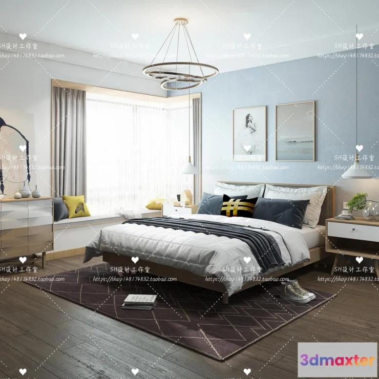 1114348 - BEDROOM 3D SCENES - VRAY RENDER - 428