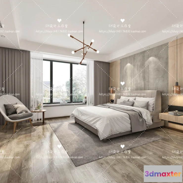 1114350 - BEDROOM 3D SCENES - VRAY RENDER - 429