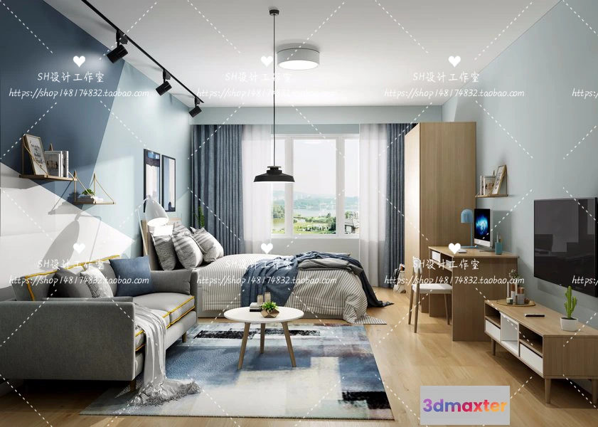 1114366 - BEDROOM 3D SCENES - VRAY RENDER - 437