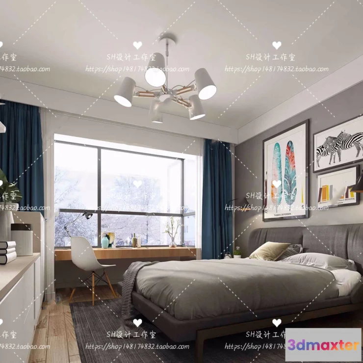 1114368 - BEDROOM 3D SCENES - VRAY RENDER - 438