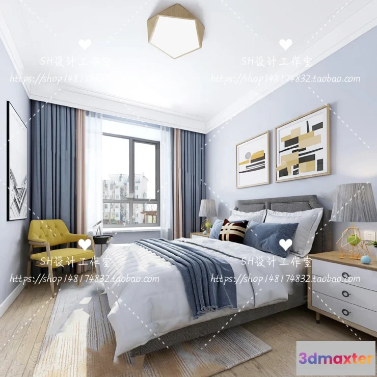 1114374 - BEDROOM 3D SCENES - VRAY RENDER - 441