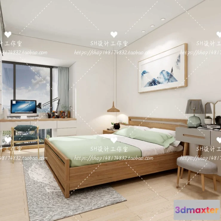 1114396 - BEDROOM 3D SCENES - VRAY RENDER - 452