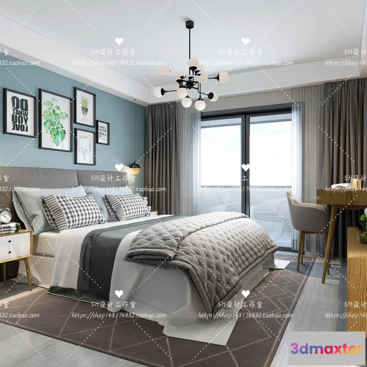 1114412 - BEDROOM 3D SCENES - VRAY RENDER - 460