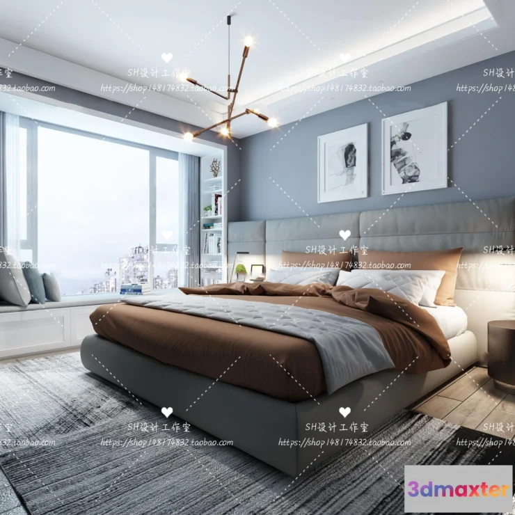 1114420 - BEDROOM 3D SCENES - VRAY RENDER - 464