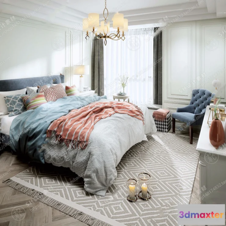 1114436 - BEDROOM 3D SCENES - VRAY RENDER - 472