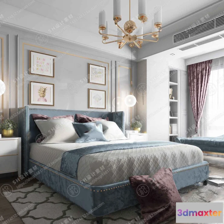 1114440 - BEDROOM 3D SCENES - VRAY RENDER - 474