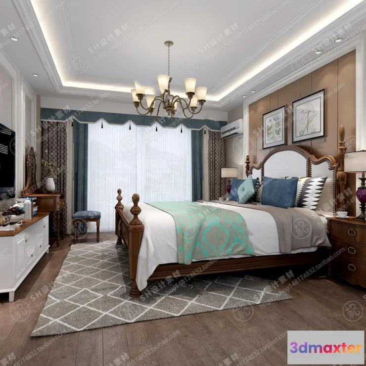 1114456 - BEDROOM 3D SCENES - VRAY RENDER - 482