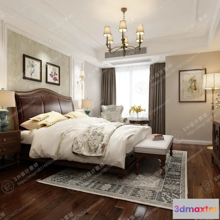 1114478 - BEDROOM 3D SCENES - VRAY RENDER - 493