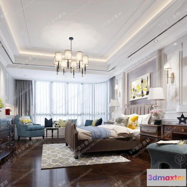 1114484 - BEDROOM 3D SCENES - VRAY RENDER - 496