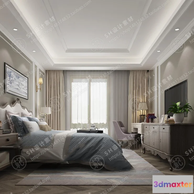 1114494 - BEDROOM 3D SCENES - VRAY RENDER - 501