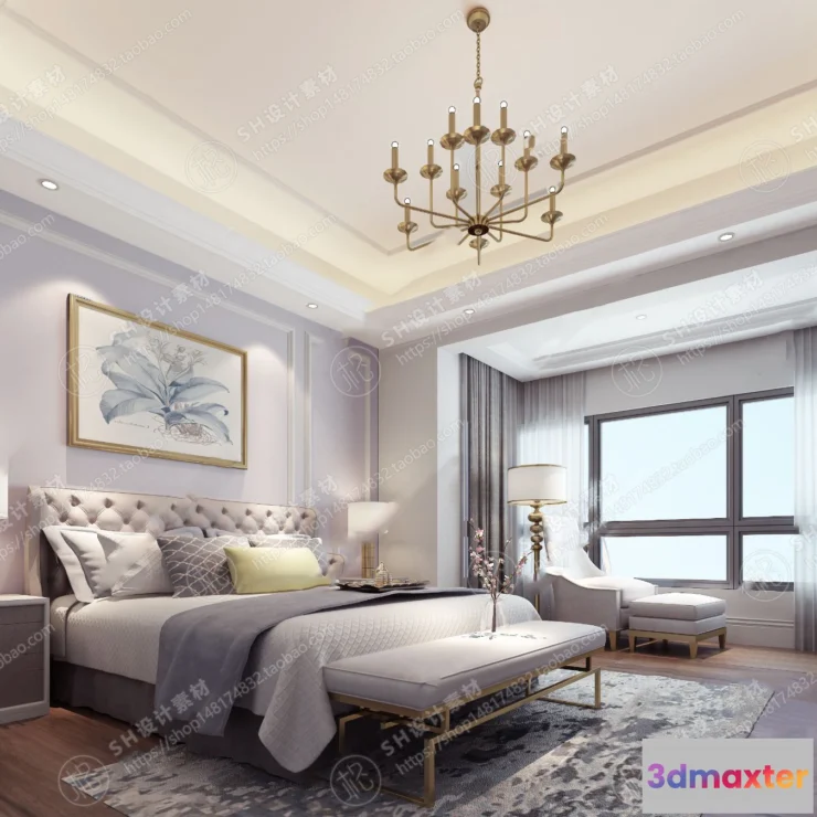 1114498 - BEDROOM 3D SCENES - VRAY RENDER - 503