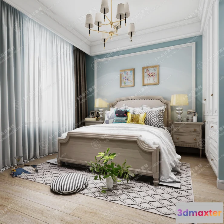 1114506 - BEDROOM 3D SCENES - VRAY RENDER - 507