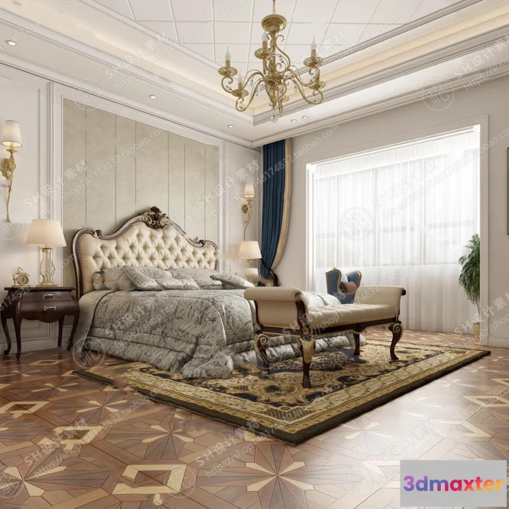1114510 - BEDROOM 3D SCENES - VRAY RENDER - 509