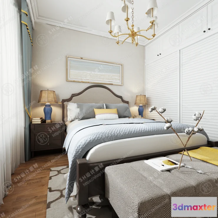 1114514 - BEDROOM 3D SCENES - VRAY RENDER - 511