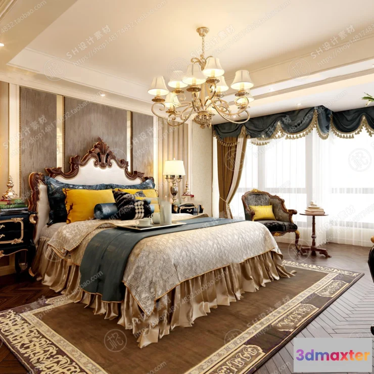 1114524 - BEDROOM 3D SCENES - VRAY RENDER - 516