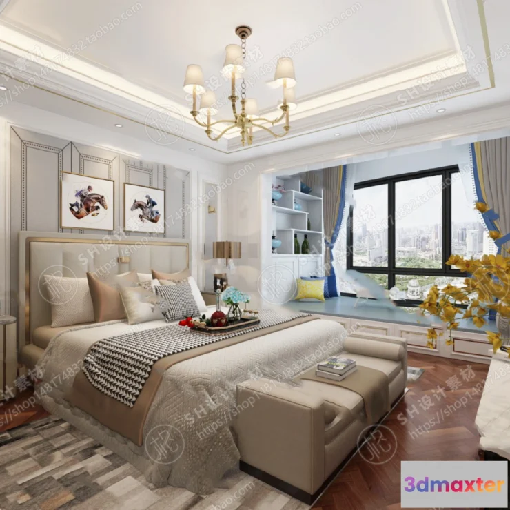 1114528 - BEDROOM 3D SCENES - VRAY RENDER - 518