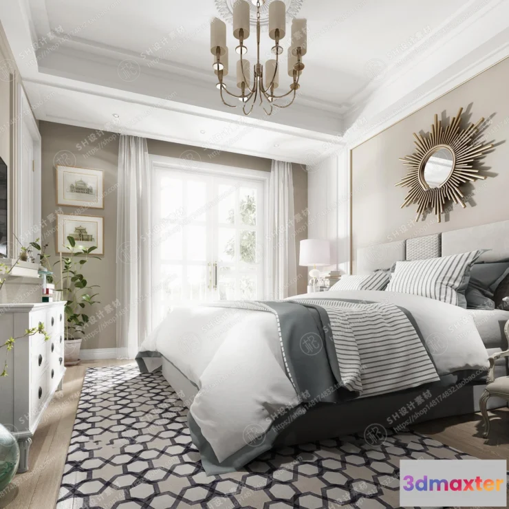 1114540 - BEDROOM 3D SCENES - VRAY RENDER - 524