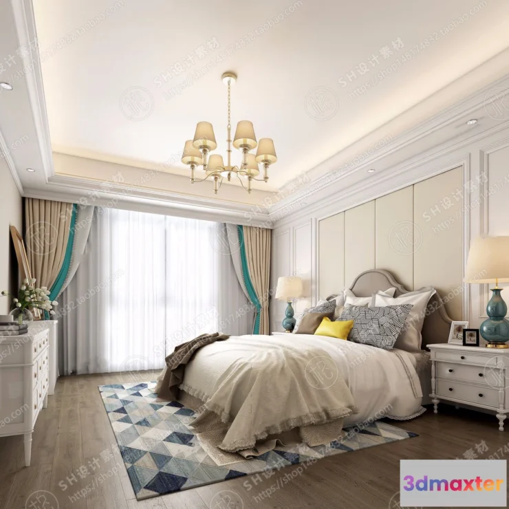 1114544 - BEDROOM 3D SCENES - VRAY RENDER - 526