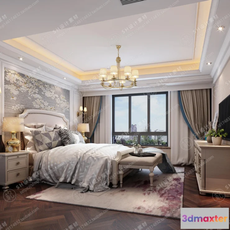 1114546 - BEDROOM 3D SCENES - VRAY RENDER - 527