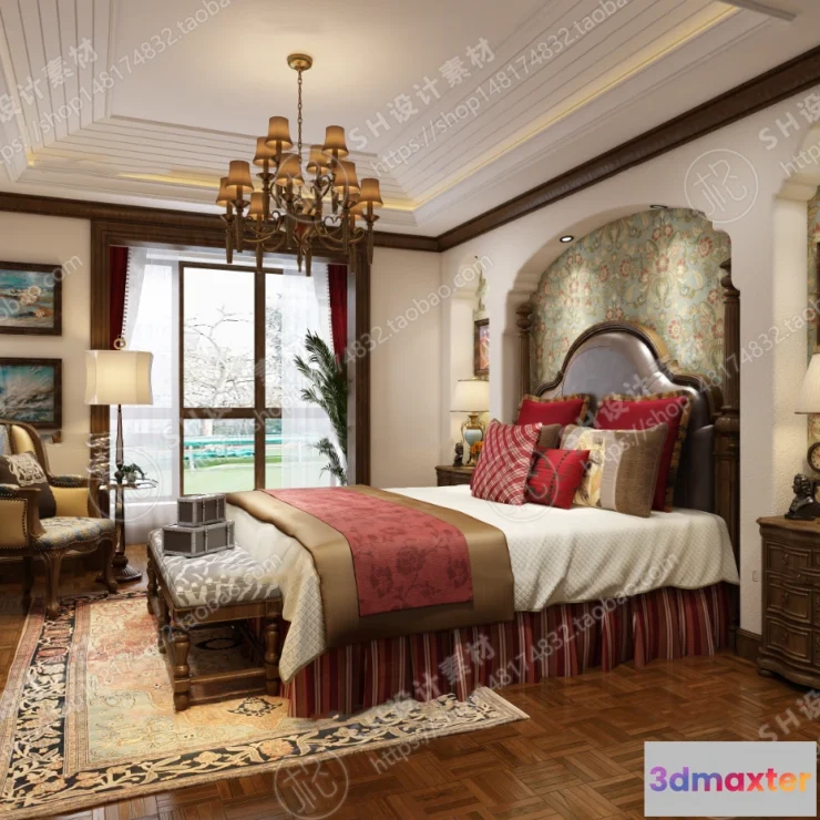 1114548 - BEDROOM 3D SCENES - VRAY RENDER - 528