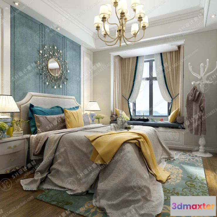 1114550 - BEDROOM 3D SCENES - VRAY RENDER - 529