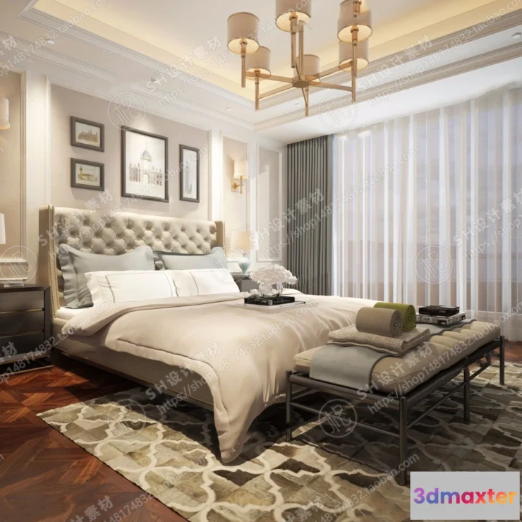 1114558 - BEDROOM 3D SCENES - VRAY RENDER - 533
