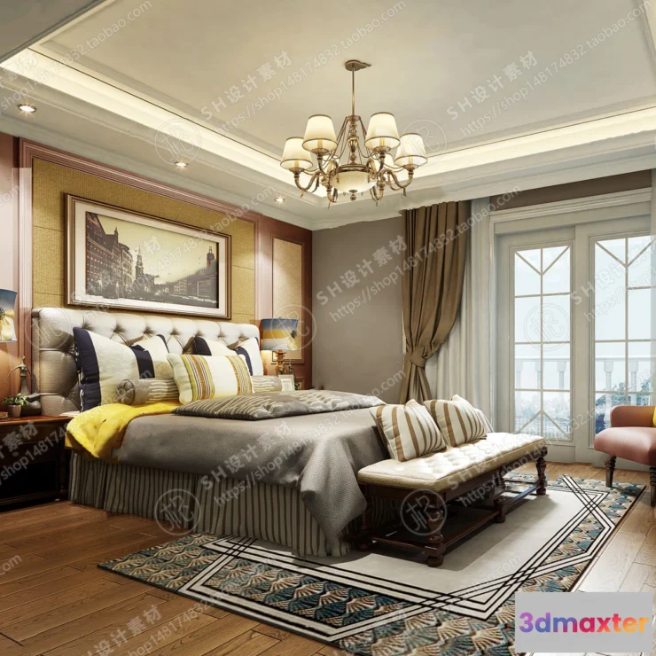 1114562 - BEDROOM 3D SCENES - VRAY RENDER - 535