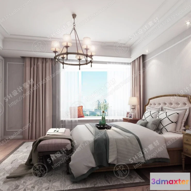 1114566 - BEDROOM 3D SCENES - VRAY RENDER - 537