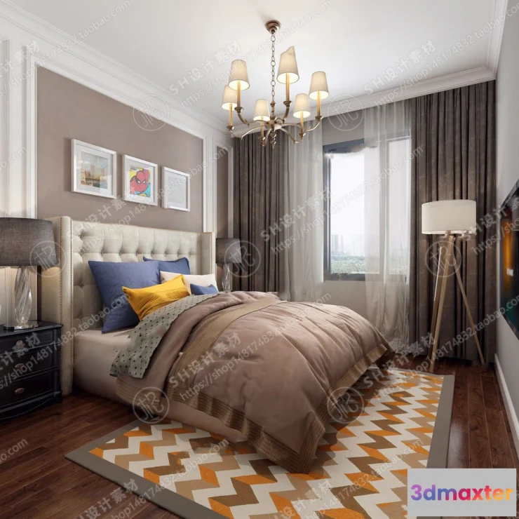 1114572 - BEDROOM 3D SCENES - VRAY RENDER - 540
