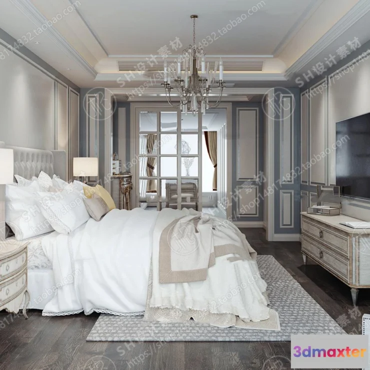 1114576 - BEDROOM 3D SCENES - VRAY RENDER - 542