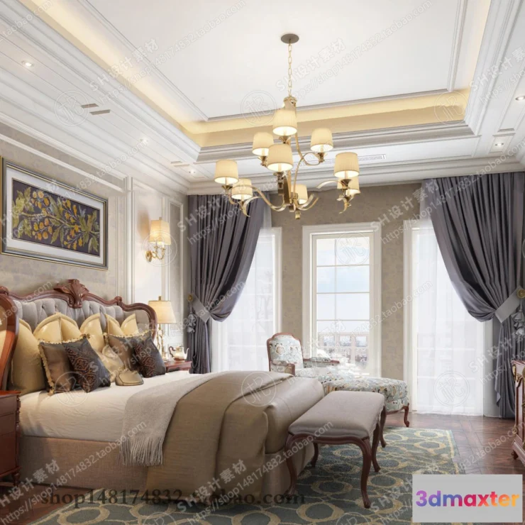 1114578 - BEDROOM 3D SCENES - VRAY RENDER - 543