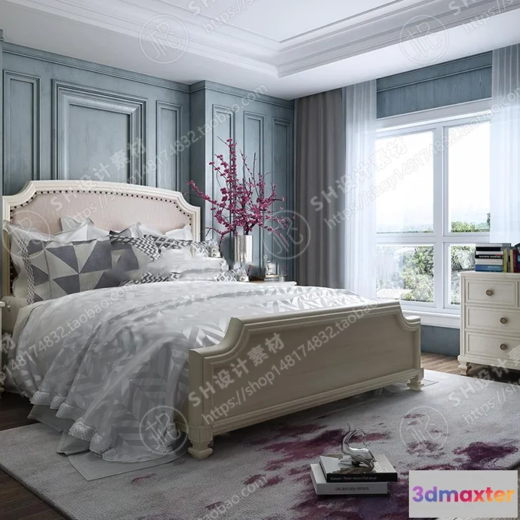 1114586 - BEDROOM 3D SCENES - VRAY RENDER - 547