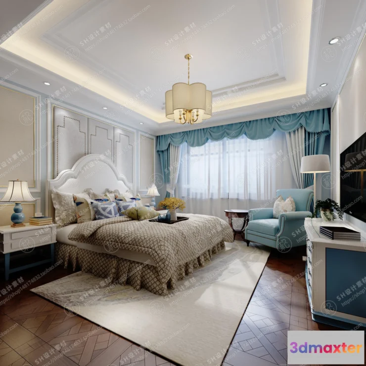 1114590 - BEDROOM 3D SCENES - VRAY RENDER - 549