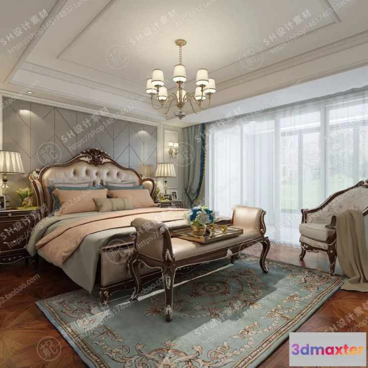 1114594 - BEDROOM 3D SCENES - VRAY RENDER - 551