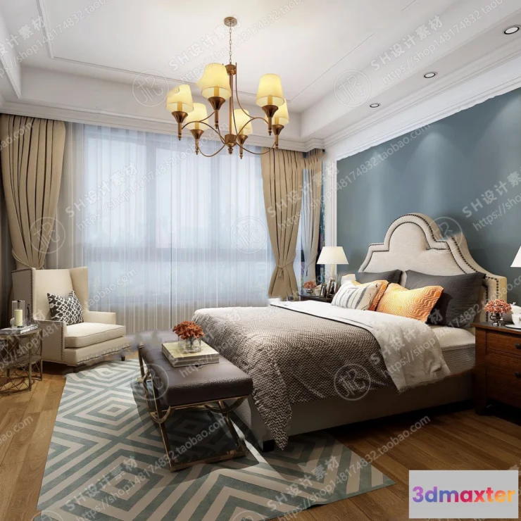 1114608 - BEDROOM 3D SCENES - VRAY RENDER - 558