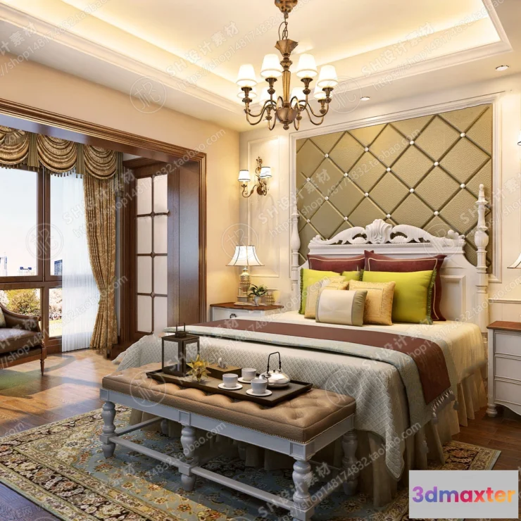 1114616 - BEDROOM 3D SCENES - VRAY RENDER - 562