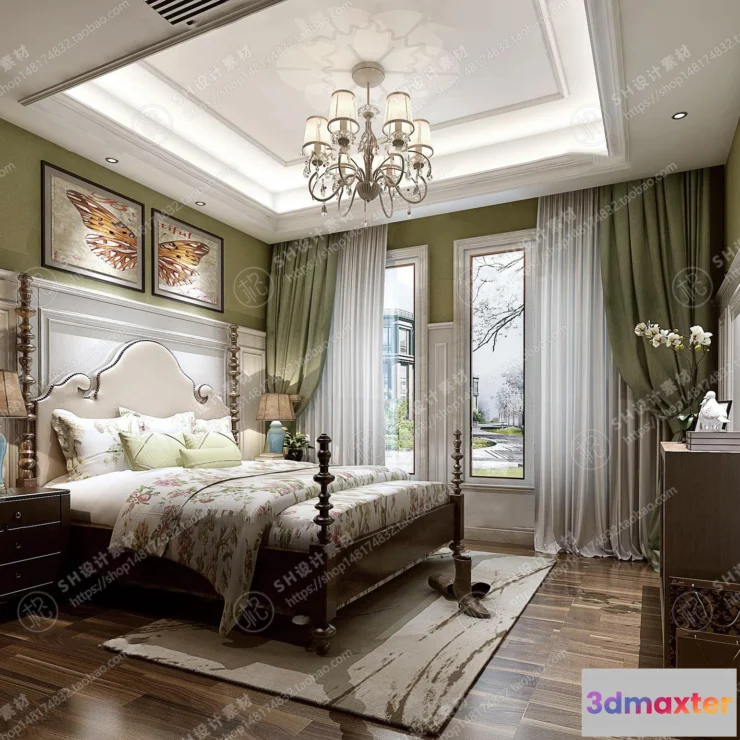 1114622 - BEDROOM 3D SCENES - VRAY RENDER - 565