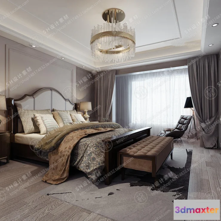 1114628 - BEDROOM 3D SCENES - VRAY RENDER - 568