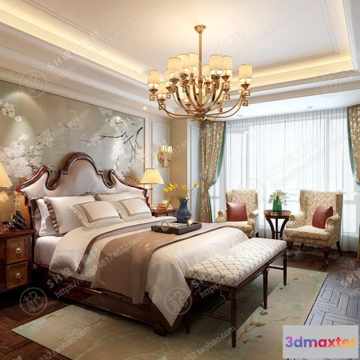 1114630 - BEDROOM 3D SCENES - VRAY RENDER - 569