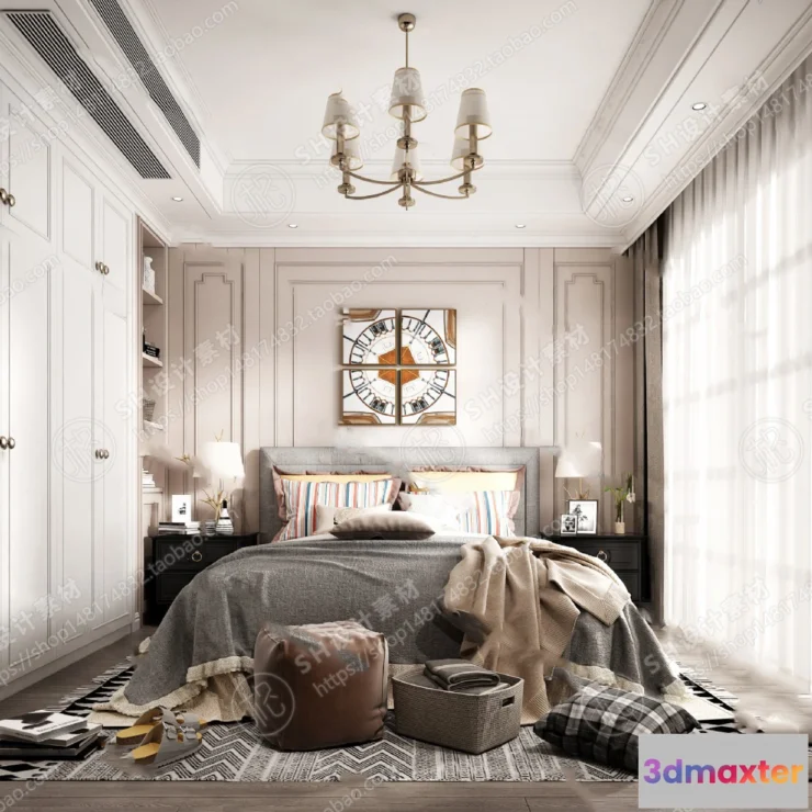 1114634 - BEDROOM 3D SCENES - VRAY RENDER - 571
