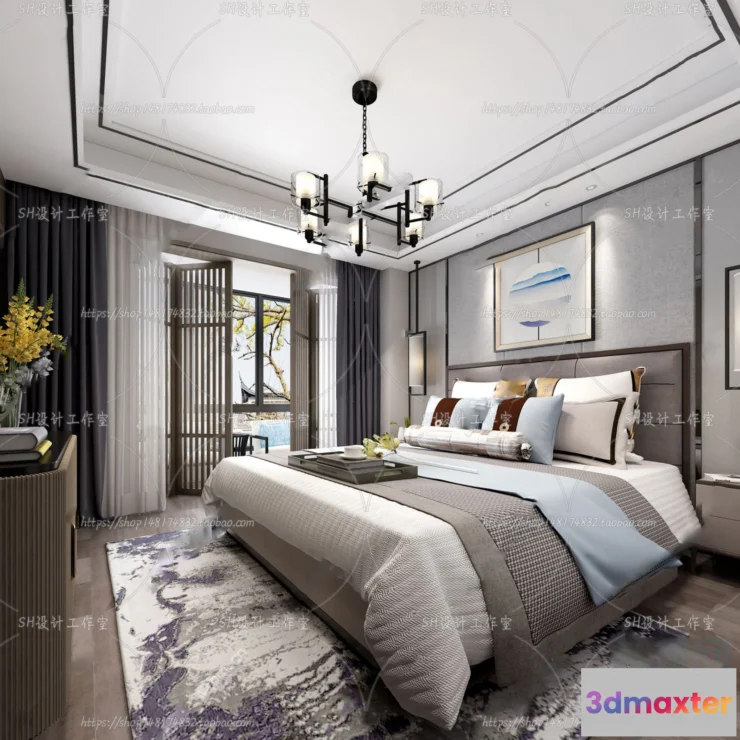 1114664 - BEDROOM 3D SCENES - VRAY RENDER - 586