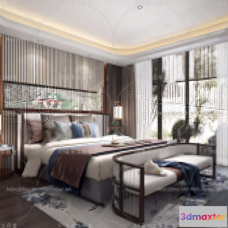 1114668 - BEDROOM 3D SCENES - VRAY RENDER - 588